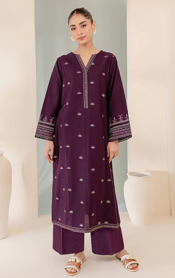 UMZAY DHANAK 2 PEACE FULL HEAVY EMB SUIT FOR WINTER 2025-2026