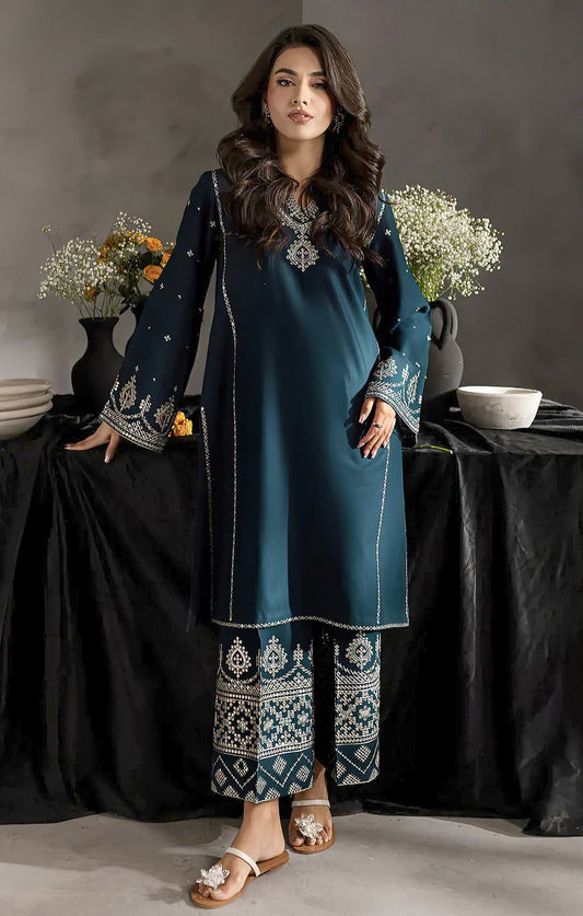 UMZAY DHANAK 2 PEACE FULL HEAVY EMB SUIT FOR WINTER 2025-2026