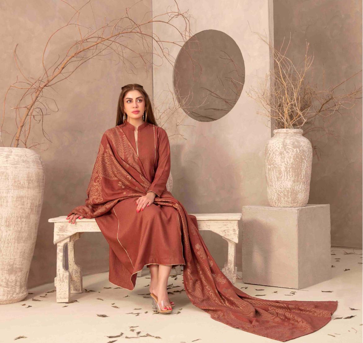 Un-Stitched 3 Piece Peach Leather Suit