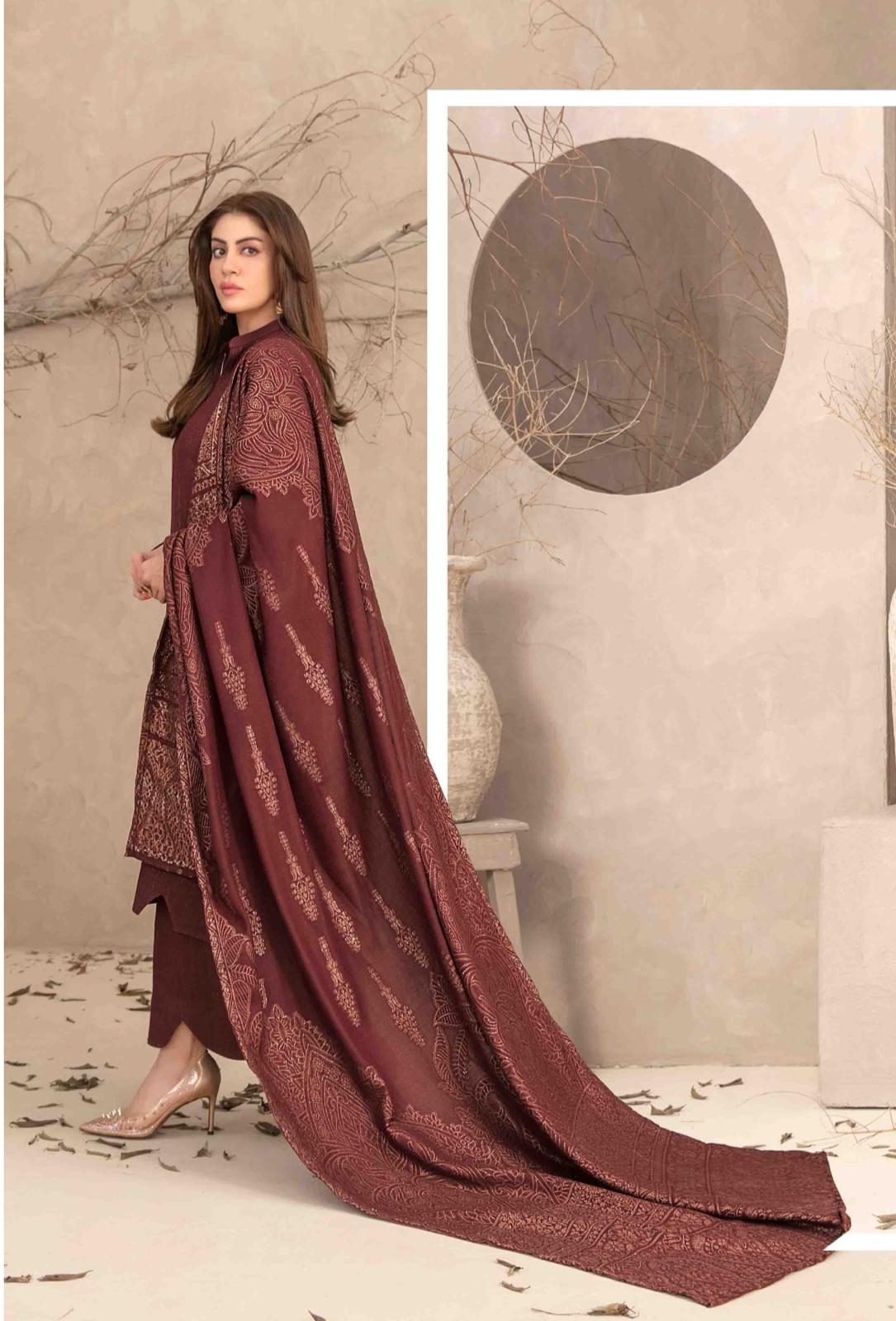 Un-Stitched 3 Piece Peach Leather Suit