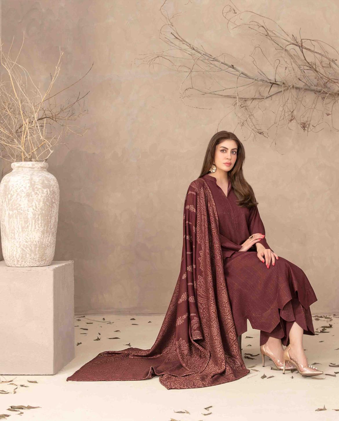 Un-Stitched 3 Piece Peach Leather Suit